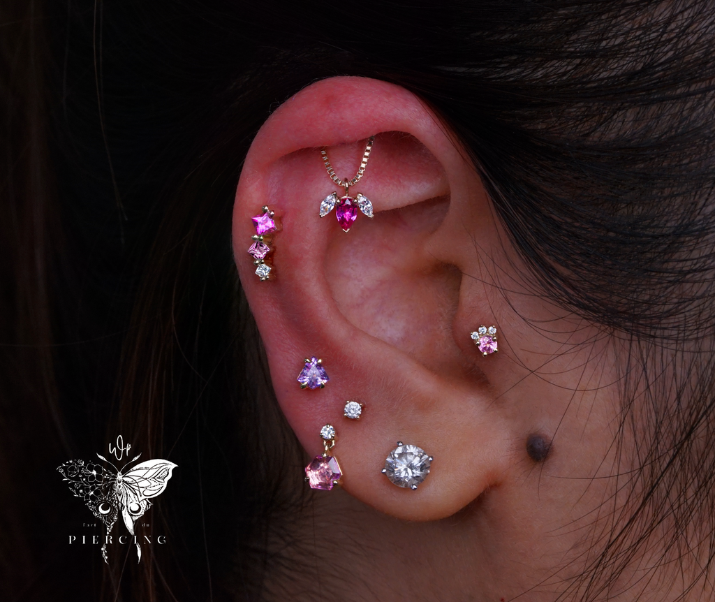 Leia-Round Faceted Gemstone - Modern Mood