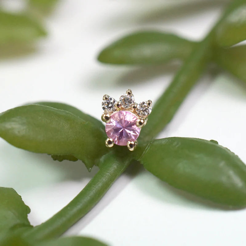 Leia-Round Faceted Gemstone - Modern Mood