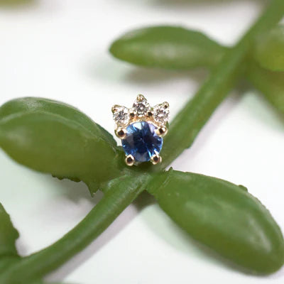 Leia-Round Faceted Gemstone - Modern Mood