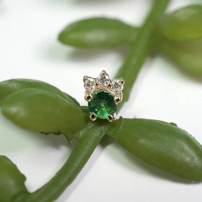 Leia-Round Faceted Gemstone - Modern Mood