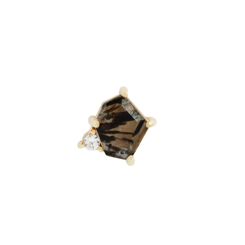 Elicit (Tourmalated Quartz + CZ) - Buddha