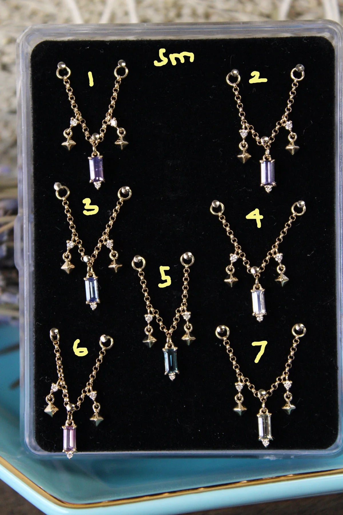 Sapphire, Diamond and Pyramid Chain (LIMITED) - Modern Mood