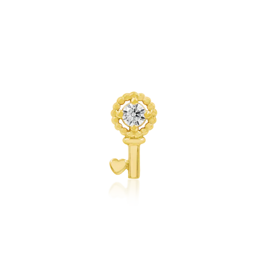 Gold Key with Heart - Junipurr